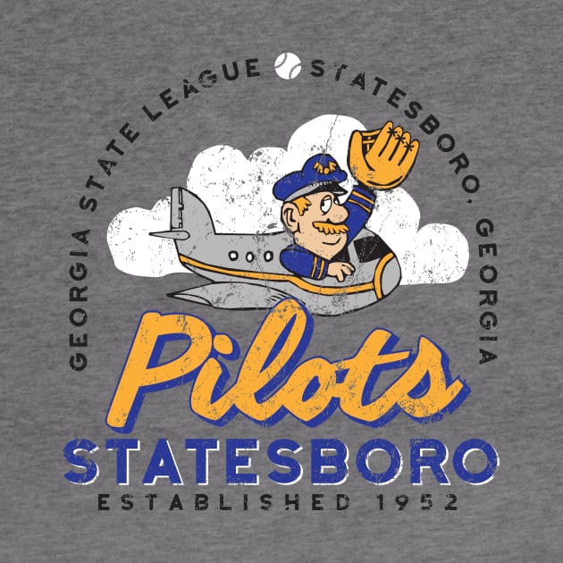 Statesboro Pilots Baseball by MindsparkCreative